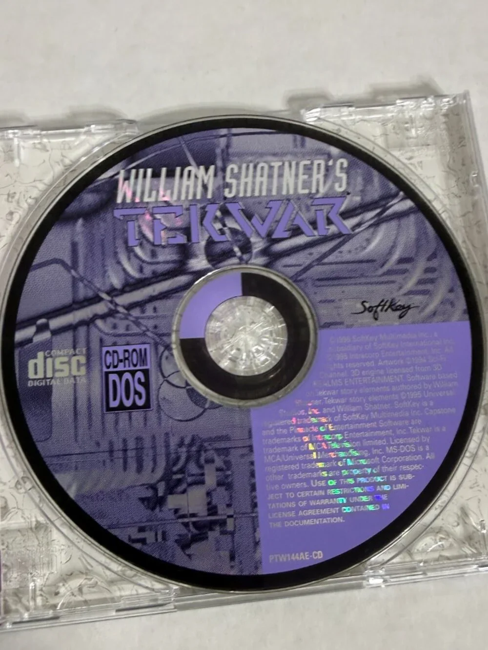 William Shatner's Tek War (PC CD ROM Game, 1995) Original Case Instructions GUC